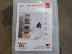 4 Pack Buckle Up Storage Set- Sligh...