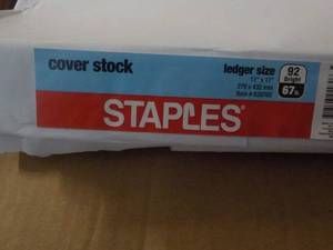 2 Reams Staples White Cover Stock P...