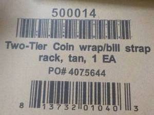 2 Tier Coin Wrapbill Strap Rack...