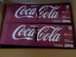 2 - 12 packs Coco Cola Cherry Zero ...