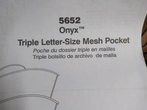 Onyx Triple Letter Size Mesh Pocket...