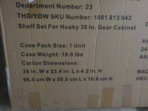 Metal Shelf Set for Husky 36 Gear ...