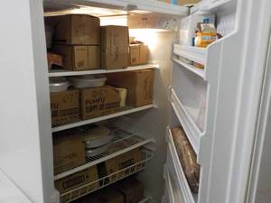 Upright Freezer full of frozen Food...