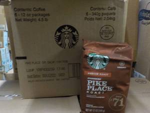 6 - 12 oz  Bags Starbucks Pikes Pl...