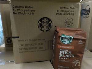 6 - 12 oz  Bags Starbucks Pikes Pl...