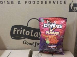 Case of Doritos Flamas Chips...