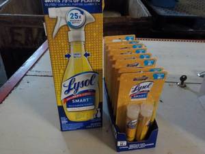 1 Lysol Spray Bottle and Refills...