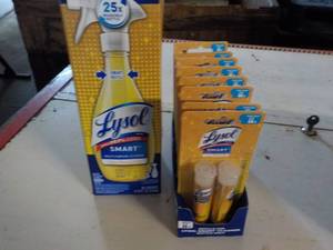 1 Lysol Spray Bottle and Refills...