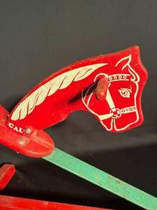 lot 4 image: 1950s Cals Vintage Riding Bouncing Horse