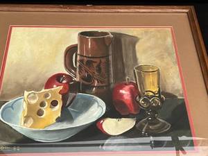 lot 31 image: Still Life Oil by G. Lott