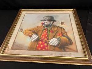 lot 38 image: Pool Shark signed by Carroll D. Doulon original Pastel