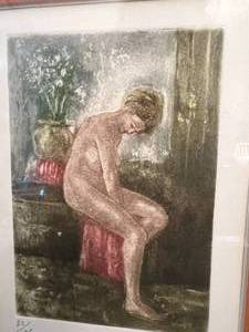 lot 50 image: Signed T. Kaki Picture and numbered 82175