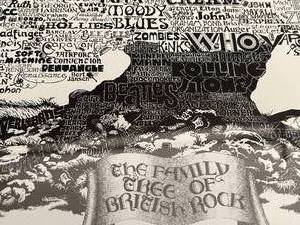 lot 53 image: Family Tree of British Rock by Bruce Burton