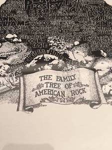 lot 54 image: The Family Tree of American Rock by Bruce Burton