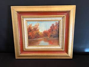 lot 73 image: Original Oil on Canvas signed Wilma Lee Pribbernow