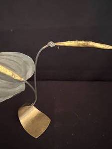 lot 106 image: Signed David Caccia Metal Flower Art