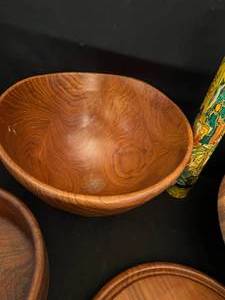 lot 113 image: Wood Bowls and Platter