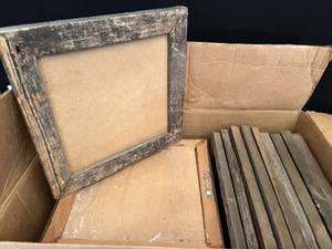 lot 126 image: Large Box Lot of Barn Wood Frames