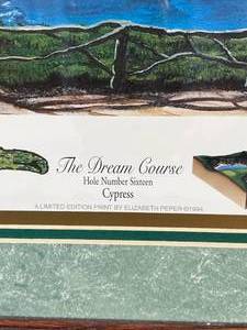 lot 19 image: CYPRUS - The Dream Course Golf Print by Elizabeth Peper - Signed and Numbered
