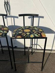 lot 9 image: Pair of Italian Bieffeplast Post Modern Stools