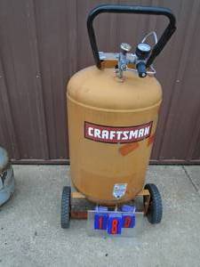 Craftsman upright air tank only 30 gal As shown.