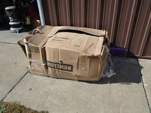 Craftsman 4246 dual bagger system. Appears new & complete. As shown.