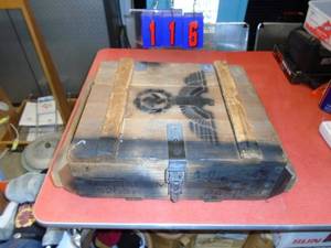 Wood ammo box with german marking. As shown.