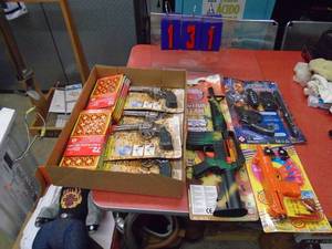 Misc toy guns. As shown.