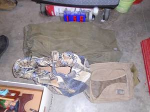 Pile of duffel & cargo bags. As shown.