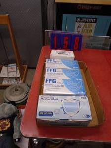 Flatr of masks. Some kn95. As shown.