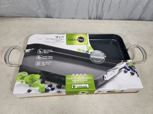 New Green Pan 18 x 11 inch Couble Burner Griddle