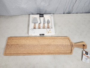 New Large Boska Serving Board and New Boska Cheese Knife Mini Set