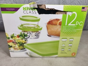 New Kitchen Classics 12 Piece Glass Food Storage Set