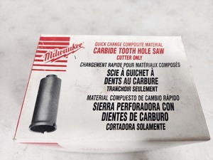New Milwaukee Carbide Tooth Hole Saw