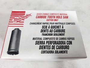 New Milwaukee Carbide Tooth Hole Saw