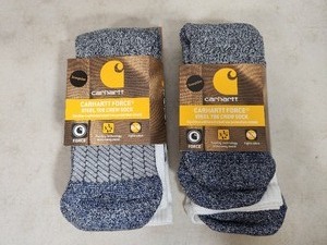 4 New Pair of Carhartt Steel Toe Crew Socks