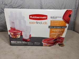 New Rubbermaid 40 Piece Easy Find Lids Food Storage Set
