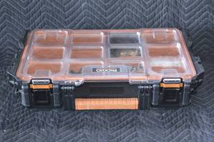 lot 25 image: Ridgid hard case organizer with contents