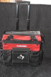 lot 62 image: Husky 18 in. Rolling Tool Tote