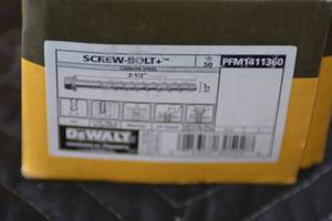 lot 77 image: DEWALT Screw-Bolt Anchor