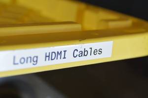 lot 104 image: HDX Tough Tote with Long HDMI Cables