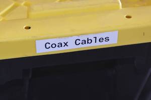 lot 106 image: HDX Tough Tote with Coax Cables