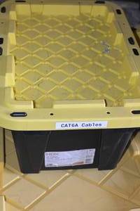 lot 109 image: HDX Tough Tote with CAT6A Cables