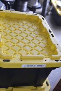 lot 115 image: HDX Tough Tote with Wiremold Boxes