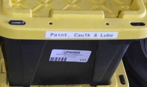 lot 117 image: HDX Tough Tote with Paint, Caulk, & Lube