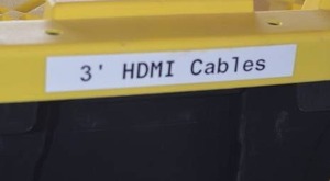 lot 118 image: HDX Tough Tote with 3 HDMI Cables