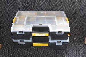 lot 128 image: Stanley Locking Organizers with contents
