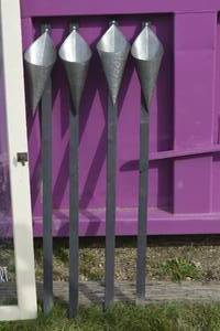 lot 208 image: 8 flower holder stakes for special events