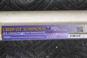 lot 153A image: creep-zit 30ft threaded wire running rod kit  PVC travel container