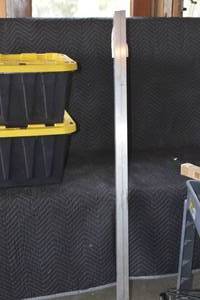 lot 155A image: 2 pieces 63 long 2x1 Aluminum Tubing